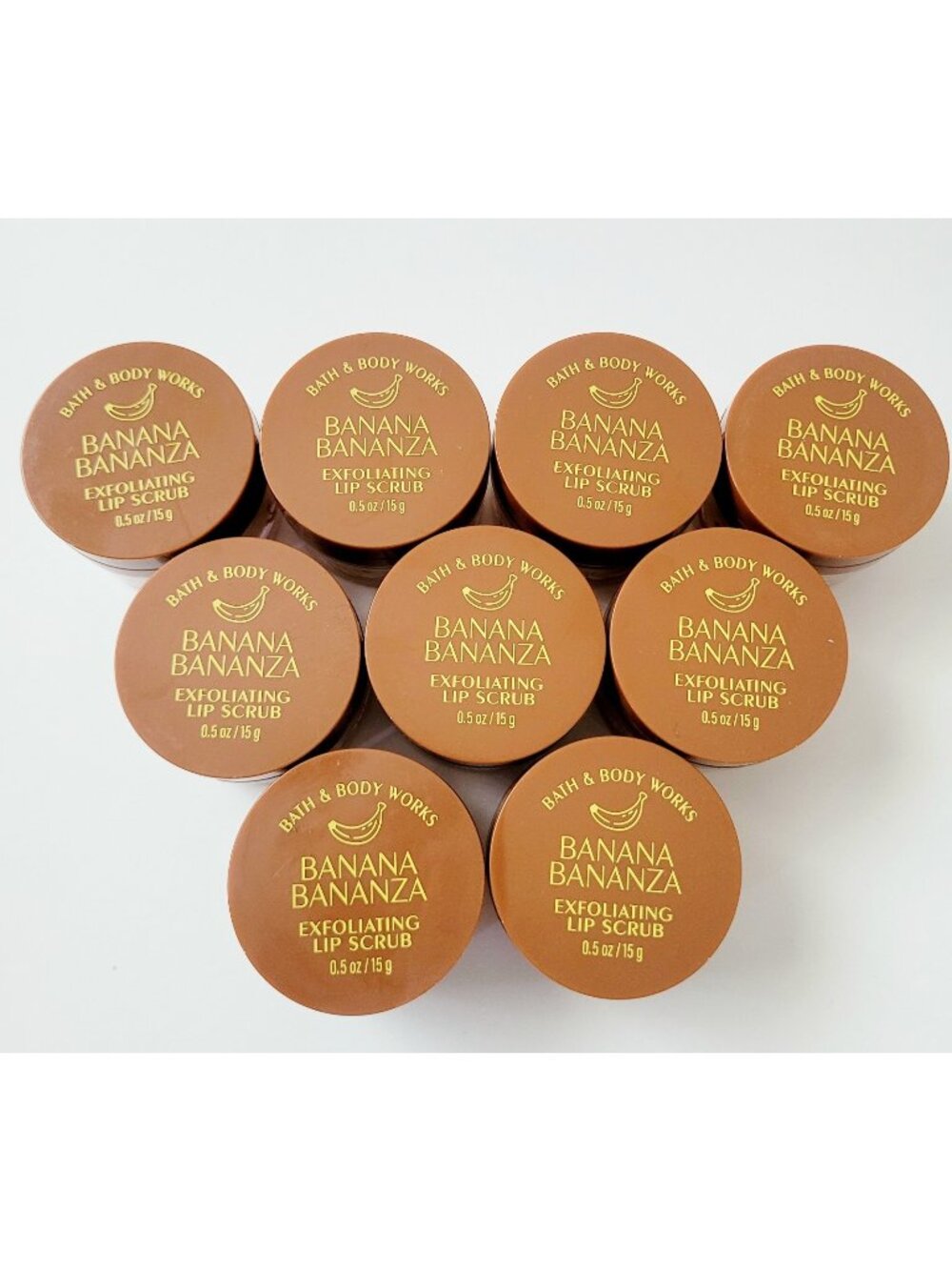Bath & Body Works Banana Bananza Exfoliating Lip Scrub Lot of 9 Sealed